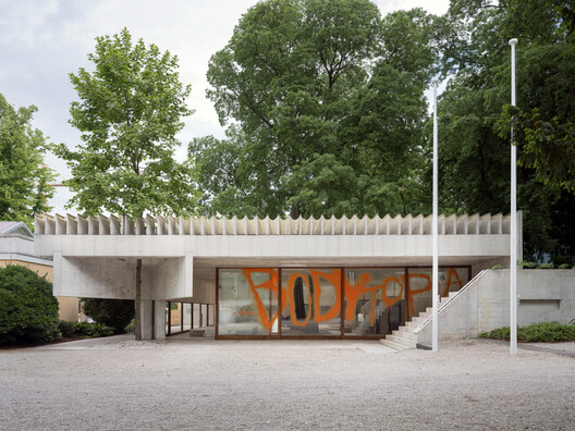 Industry Muscle: Five Scores for Architecture. Nordic pavilion exhibition at the 19th Venice Architecture Biennale, 2025. Image © Ugo Carmeni Industry Muscle: Five Scores for Architecture. Nordic pavilion exhibition at the 19th Venice Architecture Biennale, 2025. Image © Ugo Carmeni