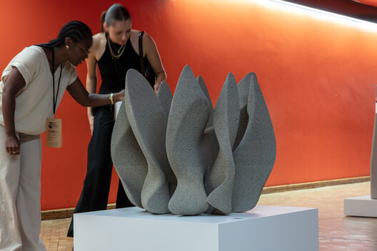 ZHA'a Nereid digitally fabricated habitat at London’s World Design Congress, 2025 . Image © Luke Hayes ZHA'a Nereid digitally fabricated habitat at London’s World Design Congress, 2025 . Image © Luke Hayes