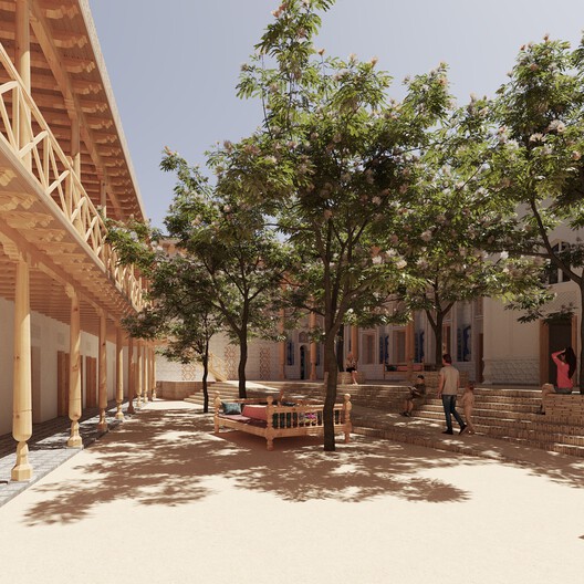 Jadid's Legacy Museum. Courtesy Uzbekistan Art and Culture Development Foundation (ACDF). Image © Lina Ghotmeh — Architecture Jadid's Legacy Museum. Courtesy Uzbekistan Art and Culture Development Foundation (ACDF). Image © Lina Ghotmeh — Architecture